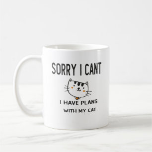 Mug Désolé, je ne peux pas avoir de plans avec mon cha