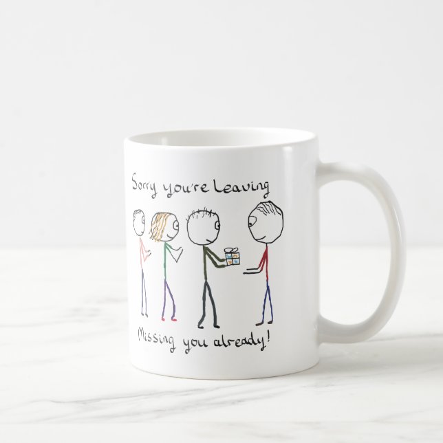 Mug Désolé vous quittez le travail (Droite)