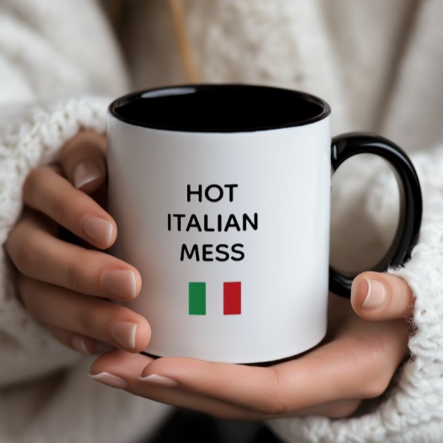 Mug Désordre Italien Chaud (Hot Italian Muss
Funny Italian Mug)
