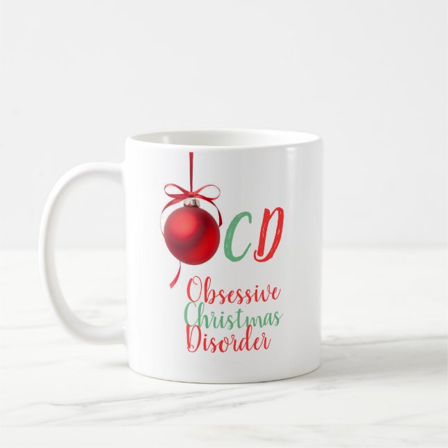 Mug Désordre obsédant de Noël (Gauche)