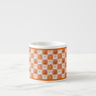 Mug d'Espresso Halloween - Citrouille mignon et Pa