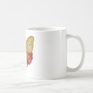 Mug Dessin à papillon jaune orange