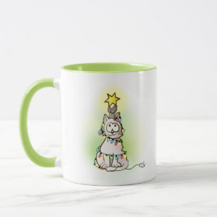 Mug Dessin amusant Chat et souris Décorations de Noël