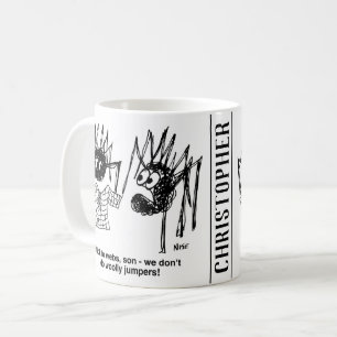 Mug Dessin amusant d'araignées - l'une d'elles a fait