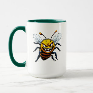 Mug Dessin animé d'abeille agressive