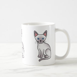 Mug Dessin animé de chat de race siamoise Lilac Point