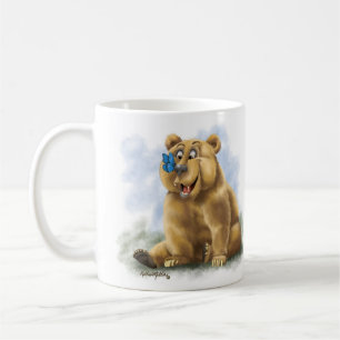 Mug Dessin animé de papillon et d'ours