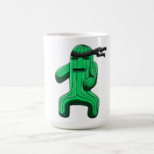 Mug Dessin animé drôle de cactus ninja