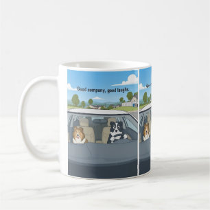 Mug Dessin animé sheltie border collie