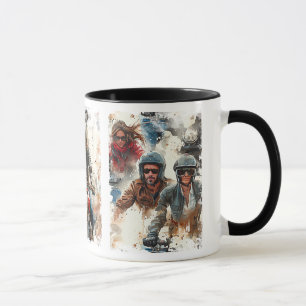 Mug Dessin aquarelle MotoBikers