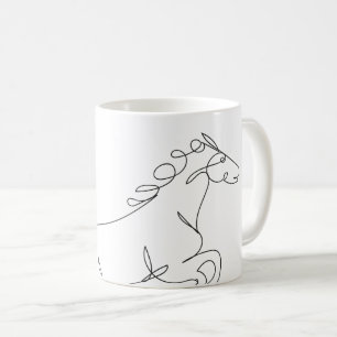 Mug Dessin au trait cheval