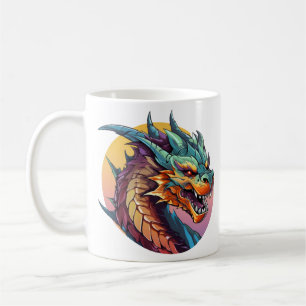 Mug Dessin chinois couleur dragon