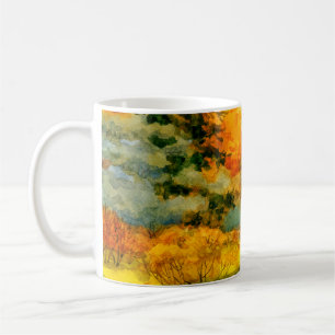 Mug Dessin d'aquarelle coloré et vif dessiné à la main
