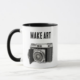 Mug Dessin d'art d'un photographe de caméra de 35 mm r