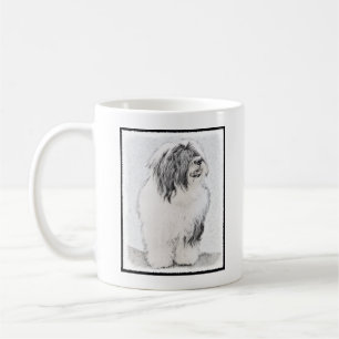 Mug Dessin de collie à oreilles - Joli art original de