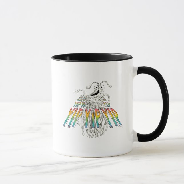 Mug Dessin de dessin de Yip Yips B&W (Droite)