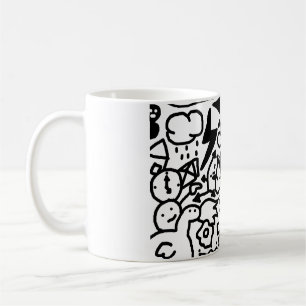 Mug dessin de doodle