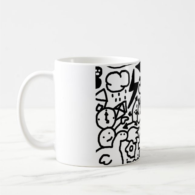 Mug dessin de doodle (Gauche)