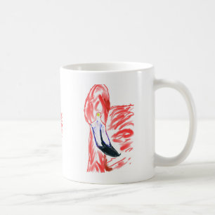 Mug Dessin de Flamingoe de rose de peinture à l'huile