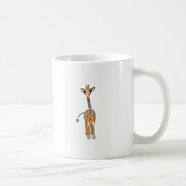 Mug Dessin de girafe mignon, animaux de safari  (Droite)