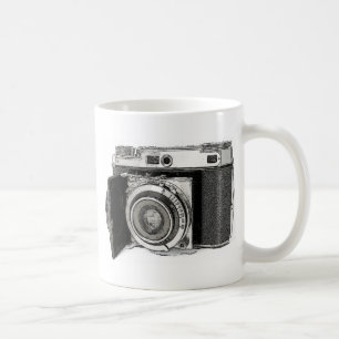 Mug Dessin de la photographie d'une caméra rétrospecti