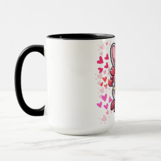 Mug Dessin de lapin de Saint-Valentin