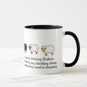 Mug Dessin de poème sur le mouton, l'agneau et le sal