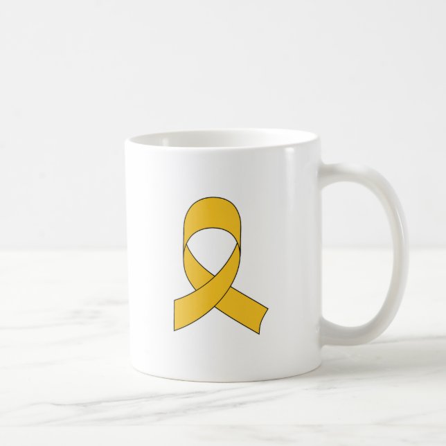 Mug Dessin de ruban doré (Droite)
