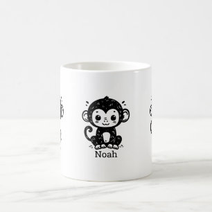 Mug Dessin de Singe Bébé mignon - Kawaii Nursery Art