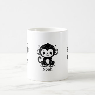 Mug Dessin de Singe Bébé mignon - Kawaii Nursery Art