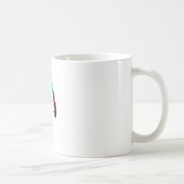 Mug Dessin de tête de chien drôle mignon (Droite)