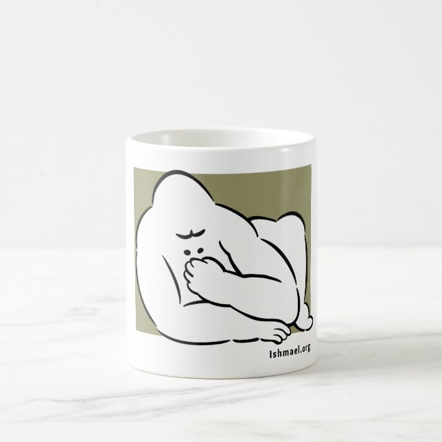 Mug Dessin de trait d'Ismael. (Centre)