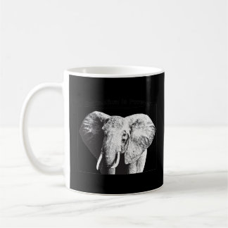 Mug Dessin d'éléphants de Bush en Afrique