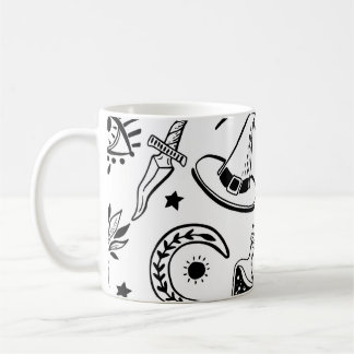 Mug Dessin d'encre magique Motif sans couture