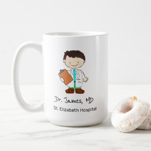 Mug Dessin d'illustrations d'une infirmière personnali