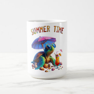 Mug Dessin d'Imaginaire d'une tortue se reposant sur l