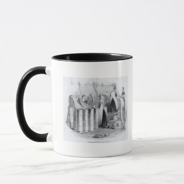 Mug Dessin du worsted dans des rubans (Gauche)