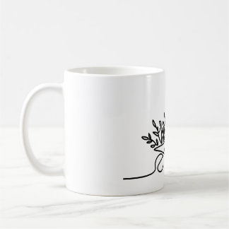 Mug dessin d'un agriculteur ou d'un jardinier