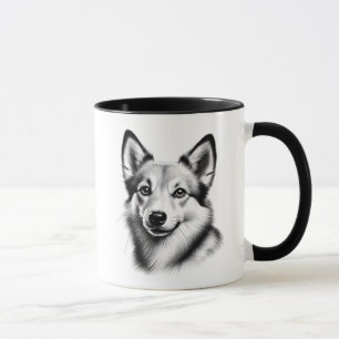 Mug Dessin d'un Lundehund norvégien