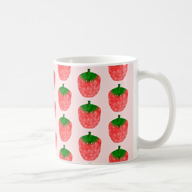 Mug Dessin fraise (Droite)