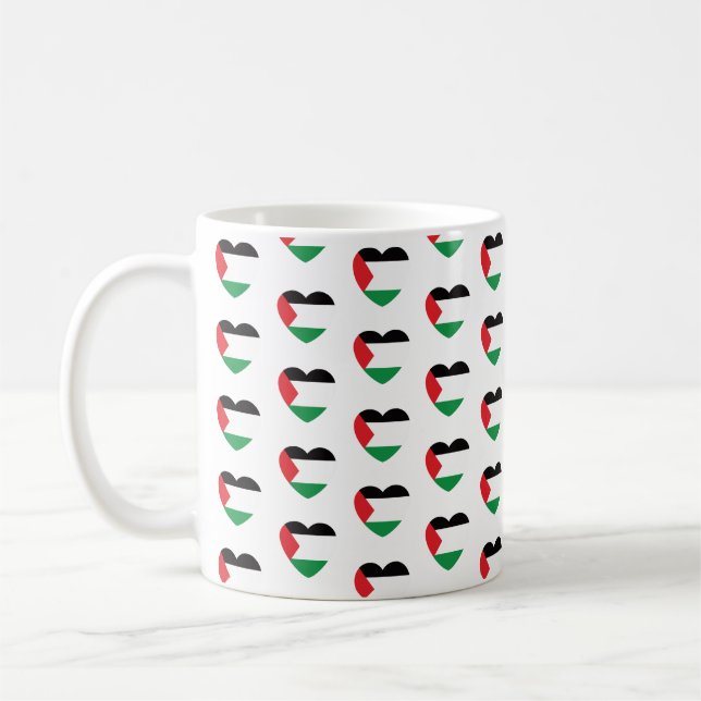 Mug dessin graphique du pavillon de palestine mignon (Gauche)