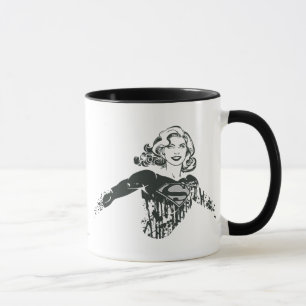 Mug Dessin noir et blanc 1 de Supergirl