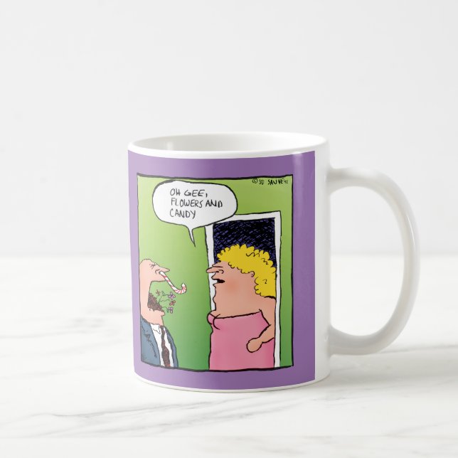Mug Dessin romantique Fleurs et bonbons (Droite)