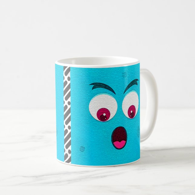 Mug dessin sur l'expression du visage (Devant droit)