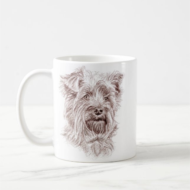 Mug Dessin Yorkshire Terrier (Gauche)