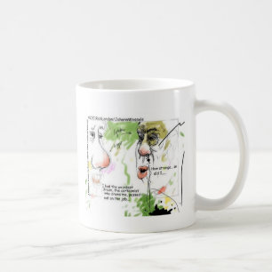 Mug Dessinateur humoristique distribue des cadeaux et