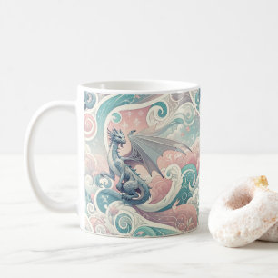 Mug Dessins lunaires : Imaginaire Pastel Dragon