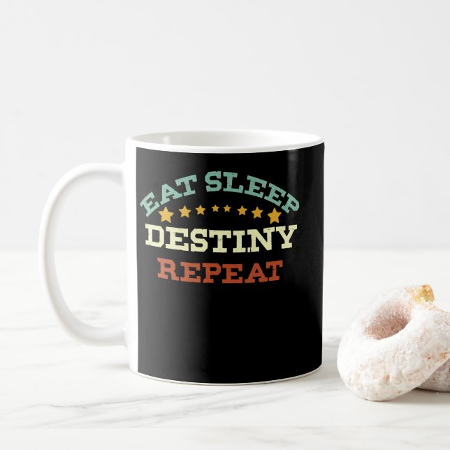 Mug Destin du sommeil de l'alimentation Répéter (Avec donut)
