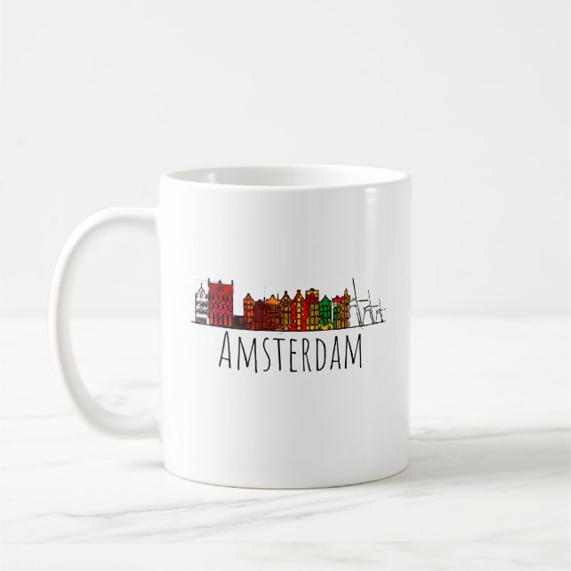 Mug Destination de voyage d'amour de la Hollande (Gauche)