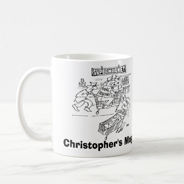 Mug Détectives de magasin Trolley magasin sécurité (Gauche)